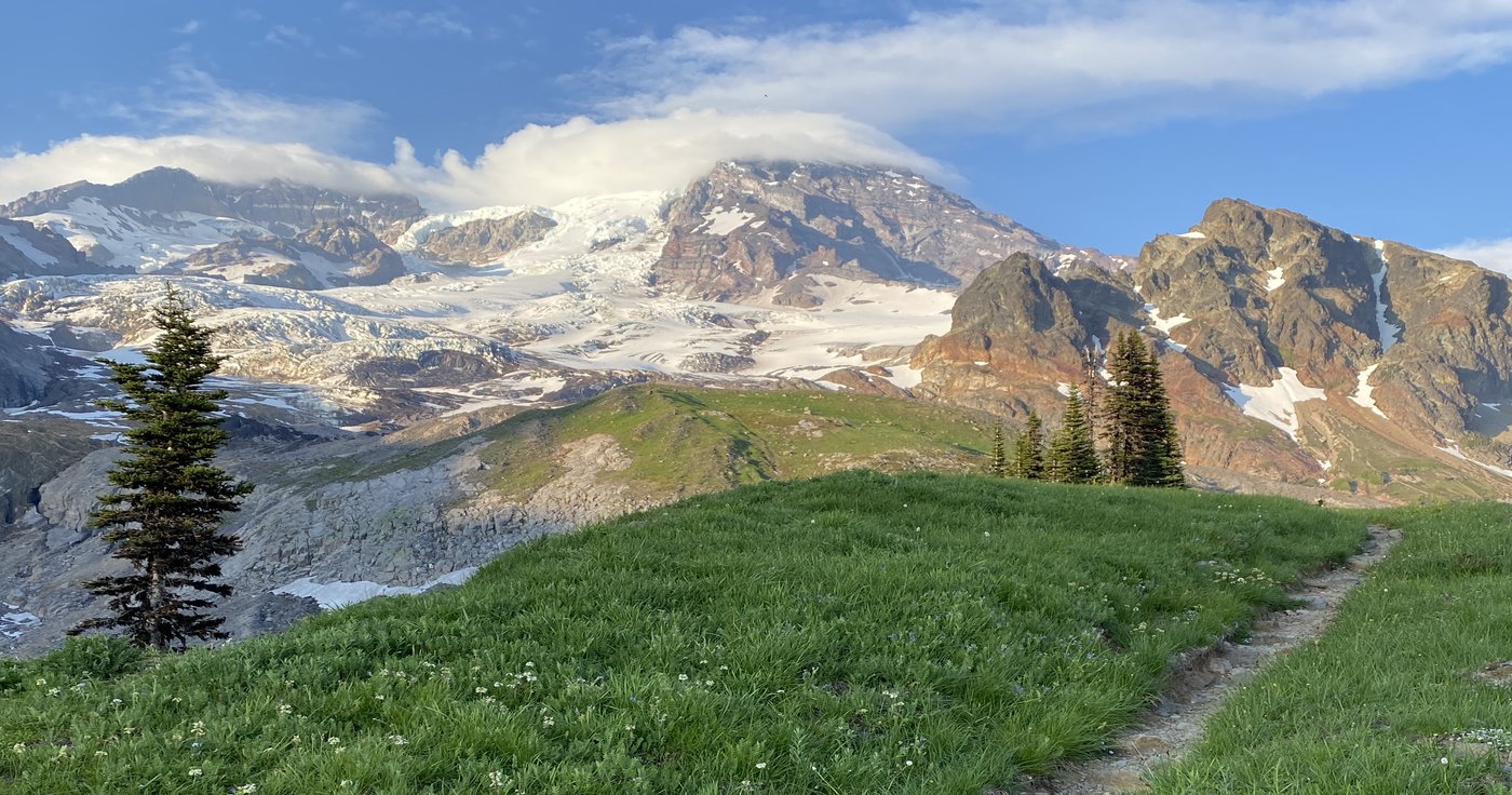 Mountain trail scenery